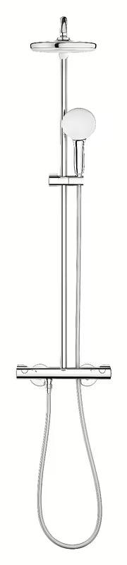Grohe Tempesta System sprchový systém s termostatickou baterií v chromu s hlavovou a ruční sprchou