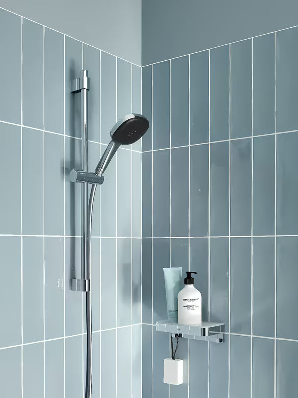 Chromový sprchový set Grohe Vitalio Comfort s ruční sprchou, tyčí a sprchovou hadicí