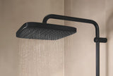 Matně černý sprchový systém Grohe Vitalio Comfort 250 s termostatickou baterií, hlavovou a ruční sprchou