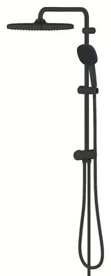 Matně černý sprchový systém Grohe Vitalio Comfort s hlavovou sprchou 250x250 mm a ruční sprchou