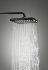 Matně černý sprchový systém Grohe Vitalio Comfort s hlavovou sprchou 250x250 mm a ruční sprchou