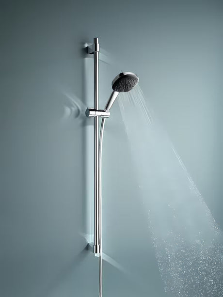 Chromový sprchový set Grohe Vitalio Comfort s ruční sprchou, sprchovou tyčí a hadicí