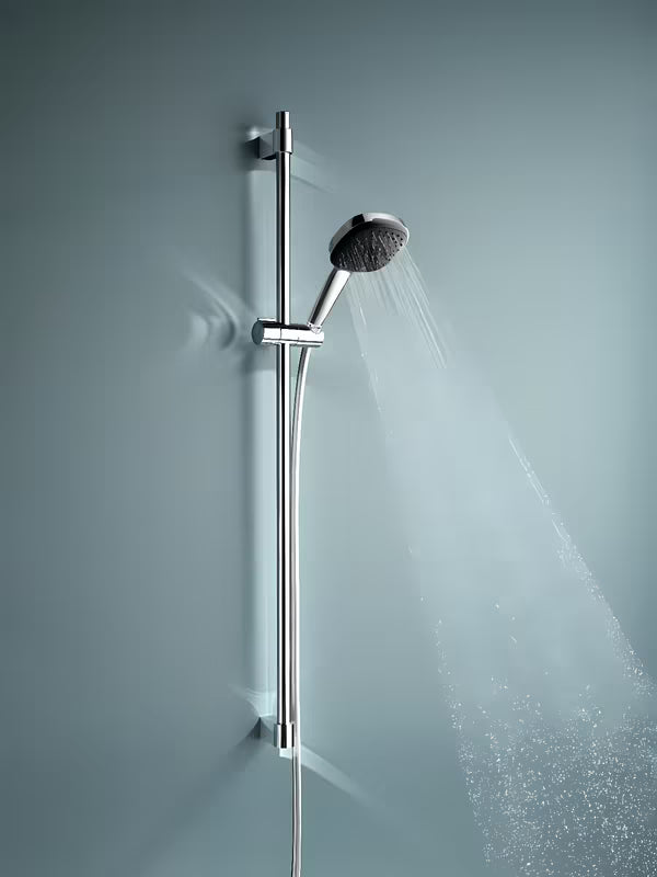 Chromový sprchový set Grohe Vitalio Comfort s ruční sprchou, sprchovou tyčí a hadicí