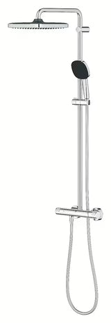 Grohe Vitalio Comfort System sprchový systém s termostatickou baterií v chromu s hlavovou a ruční sprchou