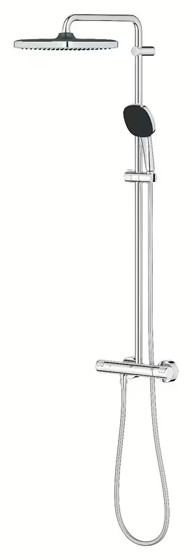 Grohe Vitalio Comfort System sprchový systém s termostatickou baterií v chromu s hlavovou a ruční sprchou