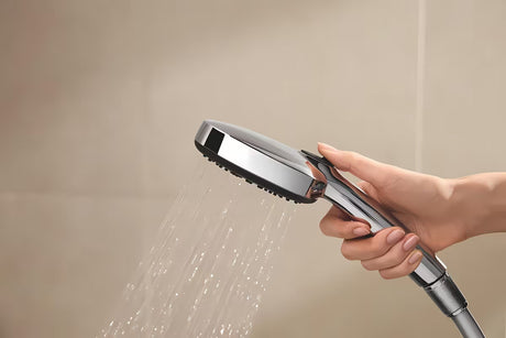 Grohe Vitalio Comfort System sprchový systém s termostatickou baterií v chromu s hlavovou a ruční sprchou
