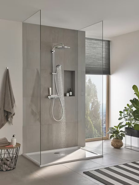 Sprchový systém Grohe Vitalio Joy XXL 310 s termostatem v chromovém provedení s hlavovou a ruční sprchou
