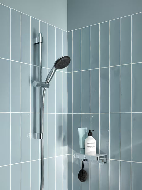 Chromový sprchový set Grohe Vitalio Start s ruční sprchou, sprchovou tyčí a hadicí