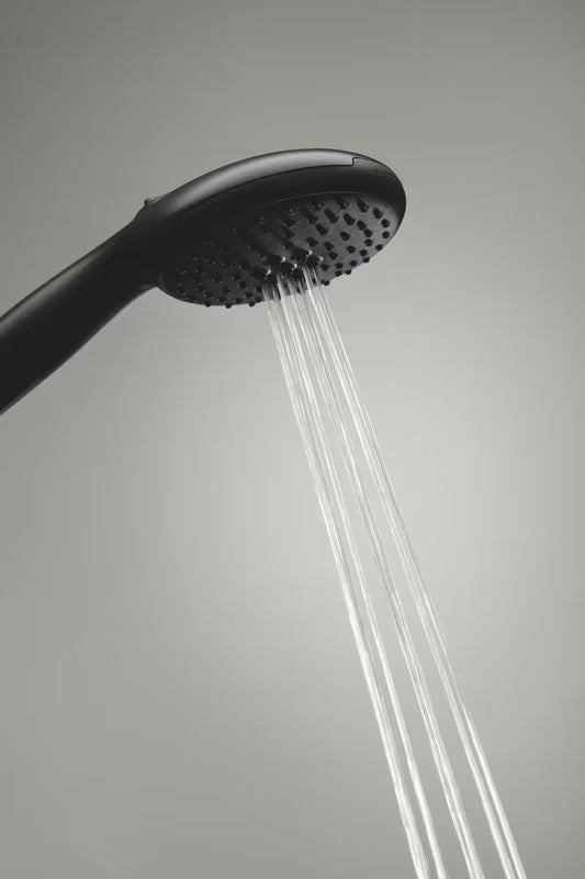 Ročna prha Grohe Vitalio Start 110 v mat črni barvi z dvema curkoma Rain in Jet