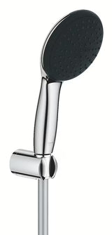 Chromuotas vonios dušo komplektas Grohe Vitalio Start su rankiniu dušu, 1750 mm žarna ir sieniniu laikikliu