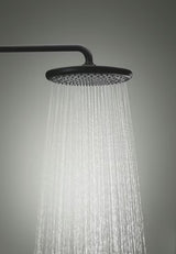 Matně černý sprchový systém Grohe Vitalio Start System s hlavovou a ruční sprchou a vanovým termostatem