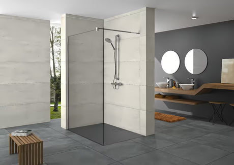 Sprchová zástěna Walk-In Hüppe Design pure 90 cm v chromu lesklém s čirým sklem