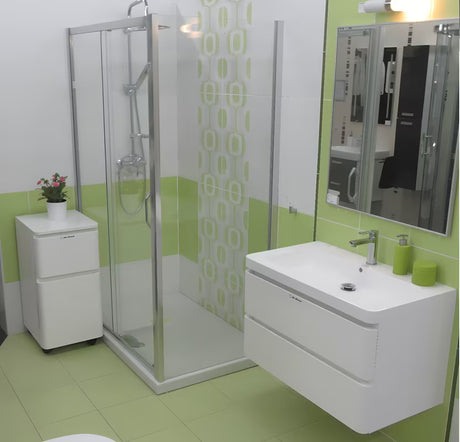 Boční zástěna ke sprchovým dveřím Hüppe Next 80 cm v lesklém chromu s čirým sklem