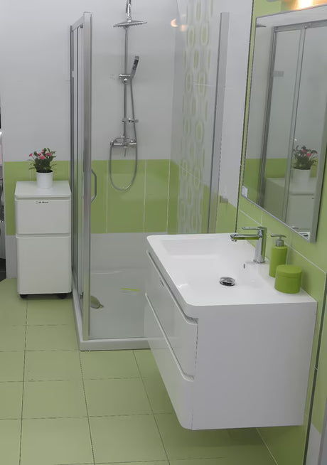 Boční zástěna ke sprchovým dveřím Hüppe Next 80 cm v lesklém chromu s čirým sklem