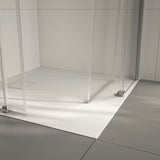 Čtvercový sprchový kout Hüppe Next Easy Entry 90x90 cm s posuvnými dveřmi a čirým sklem v chromu