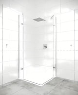 Čtvercový sprchový kout Hüppe Strike New 100 cm s čirým sklem a profily v lesklém chromu