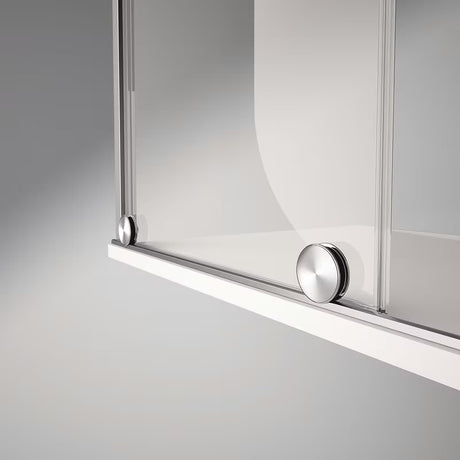 Sprchová zástěna Walk-In Hüppe Xtensa pure 120 cm v lesklém chromu s čirým sklem bez dekoru.