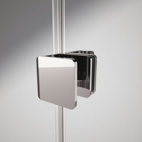 Sprchová zástěna Walk-In Hüppe Xtensa 140 cm v lesklém chromu s čirým sklem a posuvným otevíráním