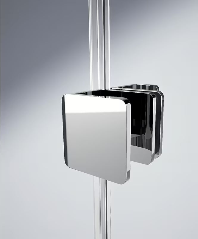 Sprchová zástěna Walk-In Hüppe Xtensa pure 180 cm v lesklém chromu s čirým sklem bez dekoru.
