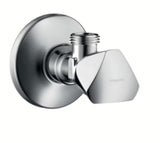 Rohový ventil Hansgrohe E bez filtru s připojením G ½ na přítoku a G ⅜ na odtoku