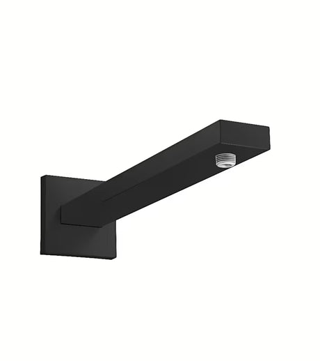 Hansgrohe sprchové rameno na stěnu v matné černé, hranatý design, délka 390 mm