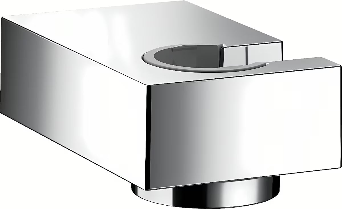 Chromový kovový držák ruční sprchy hansgrohe Porter E pro montáž na stěnu