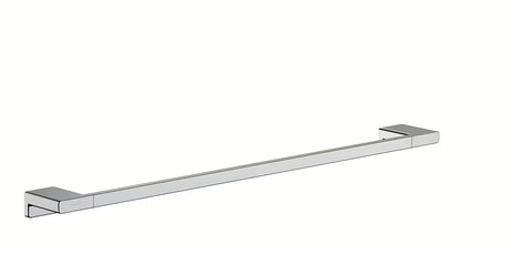 Chromovaný nástěnný držák ručníků Hansgrohe AddStoris s minimalistickým designem a skrytým upevněním.