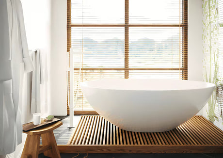 Nástěnný držák ručníků Hansgrohe AddStoris v matné bílé barvě s minimalistickým designem