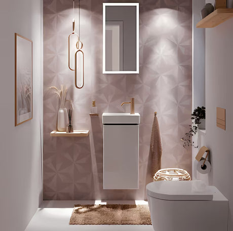 Hansgrohe AddStoris držák toaletního papíru s krytem v povrchové úpravě kartáčovaný bronz.