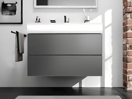 Hansgrohe AddStoris dvojitý nástěnný držák ručníků v matné černé barvě se skrytým uchycením.