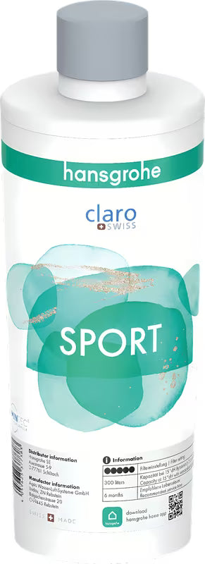 Mineralizační a filtrační kartuše Sport pro hansgrohe SodaBase pro lepší chuť a vůni pitné vody