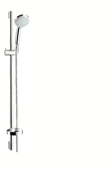 Hansgrohe Croma 100 sprchový set v provedení chrome s ruční sprchou, tyčí, hadicí, jezdcem a mýdlenkou