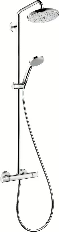 Hansgrohe Croma sprchový systém s termostatickou baterií v provedení chrome s horní sprchou 220 mm