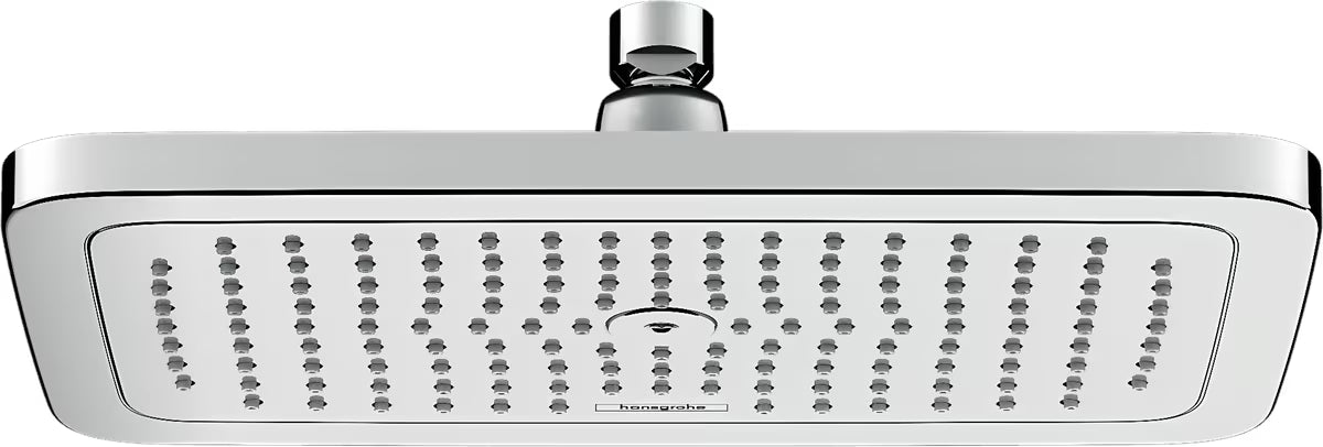 Viršutinis dušas Hansgrohe Croma E 280 1jet chromo spalvos, su RainAir lietaus srove