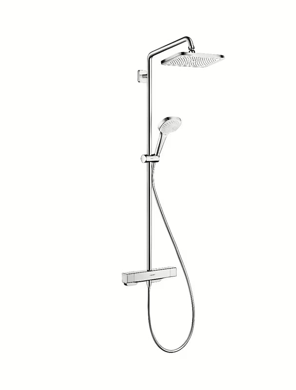 Hansgrohe Croma E sprchový systém s termostatickou baterií v chromu s horní a ruční sprchou