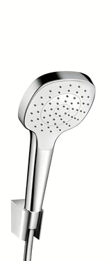 Hansgrohe Croma Select sprchový set v provedení bílá a chrom s ruční sprchou, hadicí a držákem