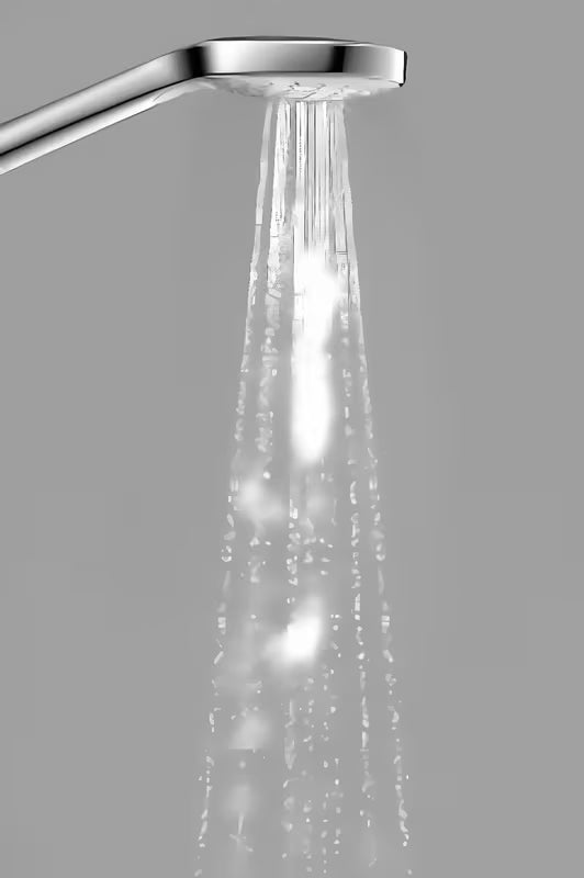 Hansgrohe Croma Select vanový set v bílé a chromu s ruční sprchou 110 mm a tlačítkem Select