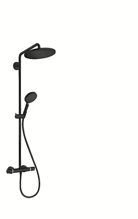 Hansgrohe Croma-Select sprchový systém s termostatickou baterií v matné černé s horní sprchou 280 mm