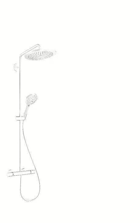 Hansgrohe Croma-Select sprchový systém s termostatickou baterií v matné bílé, s horní sprchou 280 mm