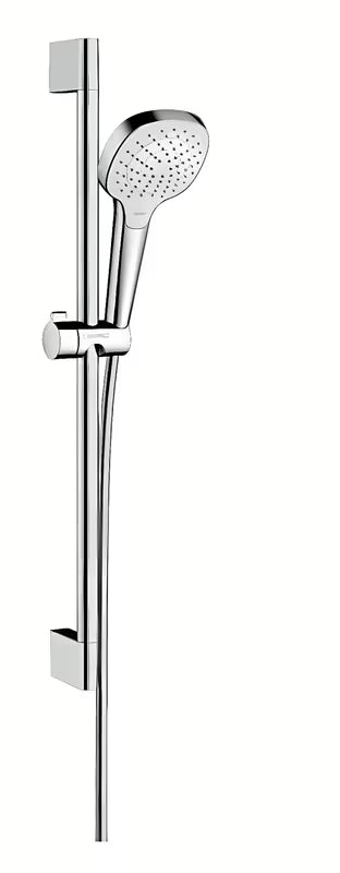 Hansgrohe Croma Select E sprchový set v provedení bílá a chrom s ruční sprchou a tyčí Unica