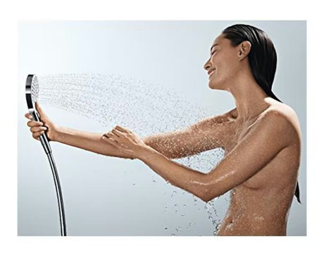 Hansgrohe Croma Select E sprchový set v provedení bílá a chrom s ruční sprchou, tyčí Unica a hadicí