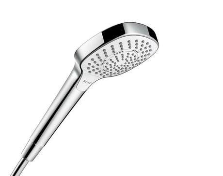 Hansgrohe Croma Select E sprchový set v provedení bílá a chrom s ruční sprchou a tyčí Unica