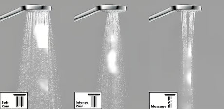 Hansgrohe Croma Select E sprchový set v provedení bílá a chrom s ruční sprchou a tyčí Unica