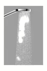 Ruční sprcha Hansgrohe Croma Select E v provedení bílá chrom s tlačítkem Select a průměrem 110 mm