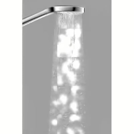 Ruční sprcha Hansgrohe Croma Select E v provedení bílá a chrom s proudem Rain a průměrem 110 mm.