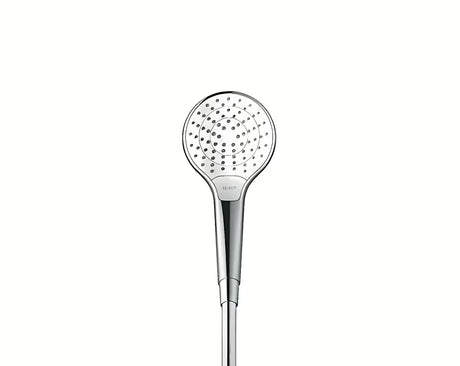Sprchový set Hansgrohe Croma Select S v bílé a chromu s ruční sprchou 3jet, tyčí Unica a hadicí 1,60 m.
