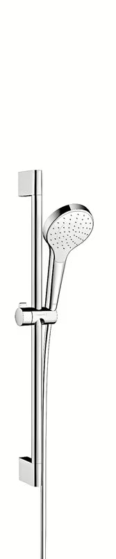 Hansgrohe Croma Select S sprchový set v bílé a chromu s ruční sprchou 1jet a sprchovou tyčí Unica