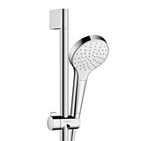 Hansgrohe Croma Select S sprchový set v bílé a chromu s ruční sprchou 1jet a sprchovou tyčí Unica