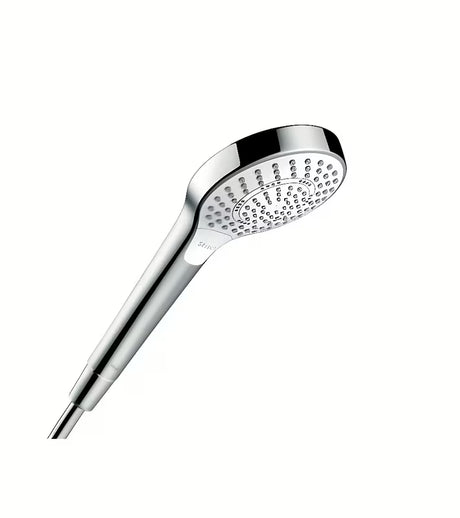 Ruční sprcha Hansgrohe Croma Select S v bílé a chromové barvě s tlačítkem Select