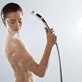 Ruční sprcha Hansgrohe Croma Select S Vario bílá/chrom s tlačítkem Select a průměrem 110 mm